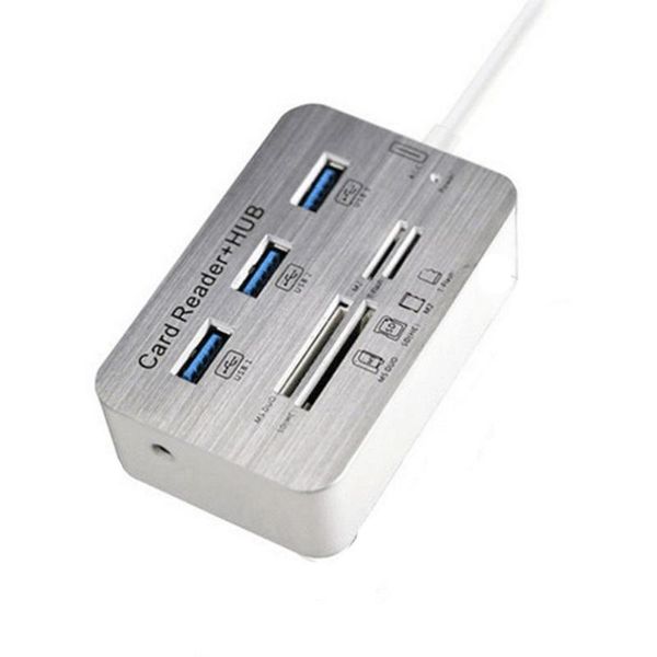 hubs portable type-c 3 port aluminum usb 3.0 hub splitter with ms m2 tf memory card multi-in-1 reader
hubs portable type-c 3 port aluminum usb 3.0 hub splitter with ms m2 tf memory card multi-in-1 reader