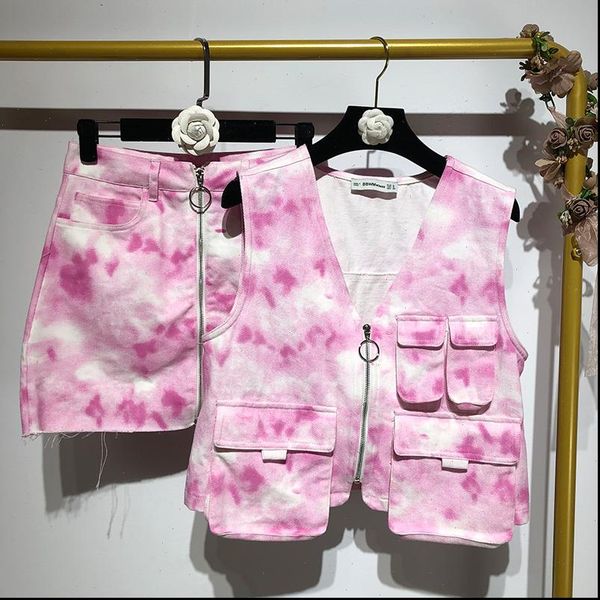 tie dye print outfit skirt womens tracksuits set 2 piece sets tracksuit cropped zipper high waist mini skirts suits, Gray
tie dye print outfit skirt womens tracksuits set 2 piece sets tracksuit cropped zipper high waist mini skirts suits, Gray