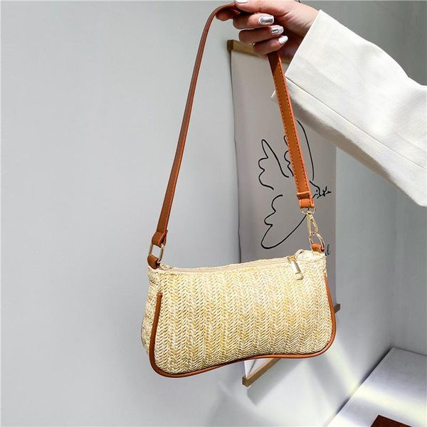 bag girl 2021 simple straw fashion hundred under the shoulder solid color texture casual women's evening bags
bag girl 2021 simple straw fashion hundred under the shoulder solid color texture casual women's evening bags