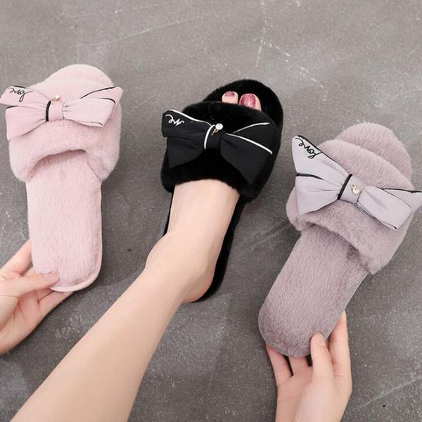 slippers cute flip flops sweet lace bow plush slides women at home indoor with flower fish mouth cotton s646, Black
slippers cute flip flops sweet lace bow plush slides women at home indoor with flower fish mouth cotton s646, Black