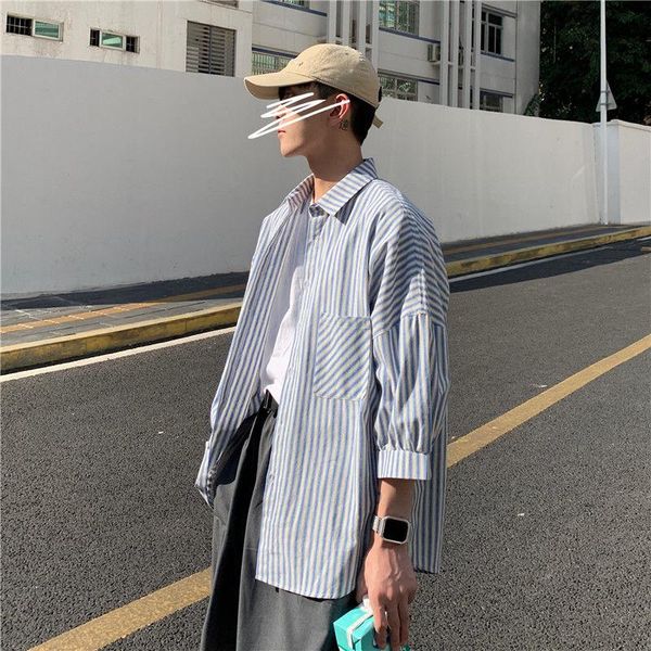 men's casual shirts striped short sleeve shirt classic multi-color jacket spring summer three-quarter male thin clothes, White;black
men's casual shirts striped short sleeve shirt classic multi-color jacket spring summer three-quarter male thin clothes, White;black
