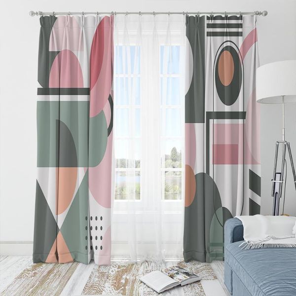 print geometric patterns style bedroom living room custom decoration curtain home modern french windows polyester & drapes
print geometric patterns style bedroom living room custom decoration curtain home modern french windows polyester & drapes