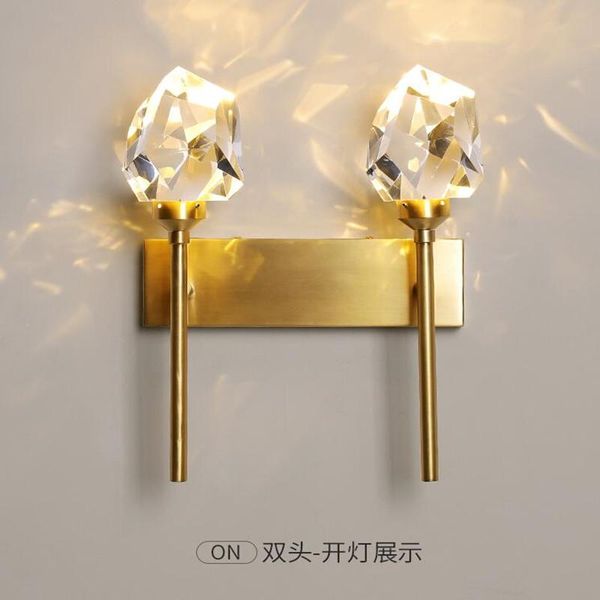 modern led crystal wall light all copper nordic gold lamp for bedroom living room corridor home decor lighting fixture
modern led crystal wall light all copper nordic gold lamp for bedroom living room corridor home decor lighting fixture