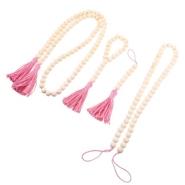 4pcs wood beads garland with tassel hanging decor for home living room decorative objects & figurines
4pcs wood beads garland with tassel hanging decor for home living room decorative objects & figurines