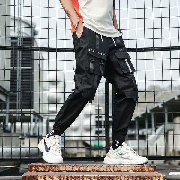 men's pants spring summer cargo men fashion streetwear techwear baggy tactical holiday gym sweatpants multi pockets decorate, Black
men's pants spring summer cargo men fashion streetwear techwear baggy tactical holiday gym sweatpants multi pockets decorate, Black