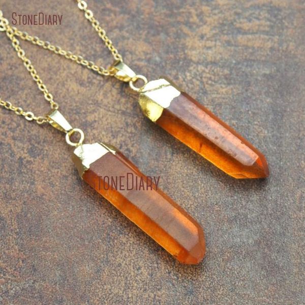 pendant necklaces healing clear crystal quartzs necklace gold plating irregular faceted hexagonal prisms orange nm11571, Silver
pendant necklaces healing clear crystal quartzs necklace gold plating irregular faceted hexagonal prisms orange nm11571, Silver