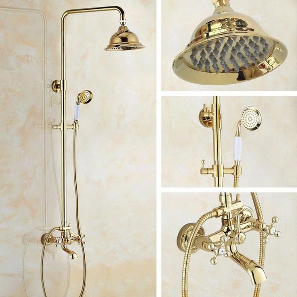 shower faucets gold brass bathroom mixer tap faucet set rain head round wall mounted bathtub agf356 sets
shower faucets gold brass bathroom mixer tap faucet set rain head round wall mounted bathtub agf356 sets