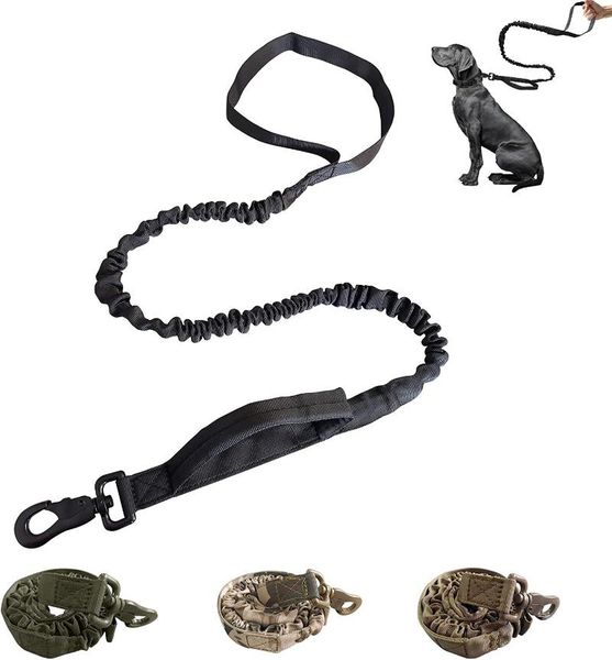 dog leash tactical, bungee with 2 safety control handles, service for training,hunting,walking etc, soft pa collars & leashes
dog leash tactical, bungee with 2 safety control handles, service for training,hunting,walking etc, soft pa collars & leashes