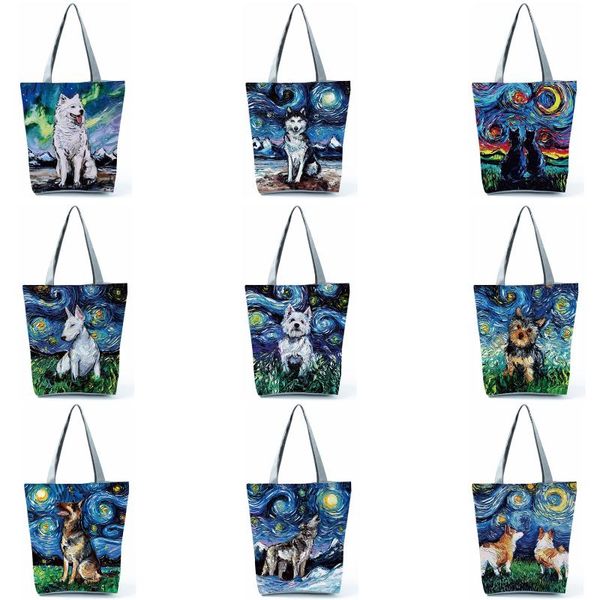 evening bags starry sky animal dog printed handbags shoulder bag blue women's large tote ladies casual leisure shopping outdoor
evening bags starry sky animal dog printed handbags shoulder bag blue women's large tote ladies casual leisure shopping outdoor