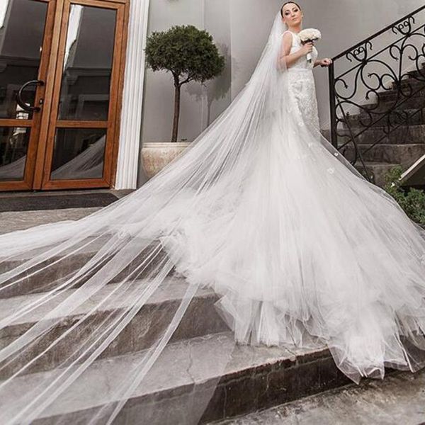 bridal veils white/ivory single layer simple plain tulle veil 3m long wedding accessories with comb, Black
bridal veils white/ivory single layer simple plain tulle veil 3m long wedding accessories with comb, Black