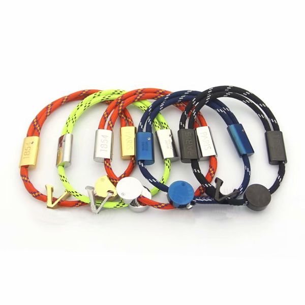 america fashion style europe men lady women titanium steel colored nylon rope pull-out bracelet with v initials square charm, Golden;silver
america fashion style europe men lady women titanium steel colored nylon rope pull-out bracelet with v initials square charm, Golden;silver