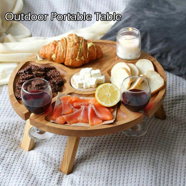 outdoor portable wine table folding round mini wooden fruits snacks for picnic camping camp furniture
outdoor portable wine table folding round mini wooden fruits snacks for picnic camping camp furniture