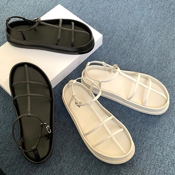 sandals 2021 summer gladiator sandalias thick sole round toe woman narrow band beach shoes, Black
sandals 2021 summer gladiator sandalias thick sole round toe woman narrow band beach shoes, Black