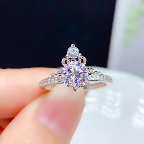 colife jewelry silver crown ring with moissanite 6.5mm 1ct d color wedding 925 cluster rings, Golden;silver
colife jewelry silver crown ring with moissanite 6.5mm 1ct d color wedding 925 cluster rings, Golden;silver