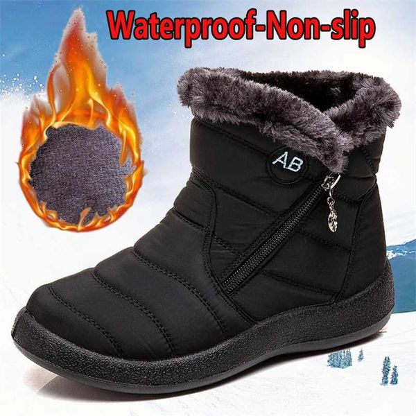 women's ankle boots warm snow fur boots winter shoes for women waterproof padded boots footwear botas mujer bottines size44 211021, Black
women's ankle boots warm snow fur boots winter shoes for women waterproof padded boots footwear botas mujer bottines size44 211021, Black
