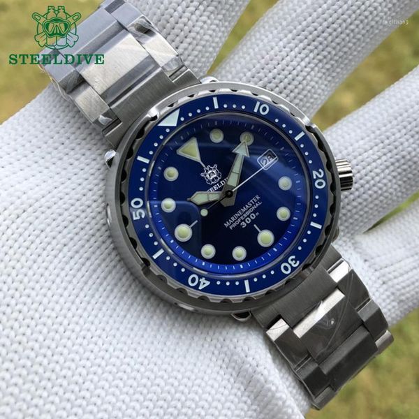steeldive 1975 tuna 300m diving watch automatic steel stainless ceramic bezel nh35 men's wristwatch sapphire mechanical watches wristwa, Slivery;brown
steeldive 1975 tuna 300m diving watch automatic steel stainless ceramic bezel nh35 men's wristwatch sapphire mechanical watches wristwa, Slivery;brown