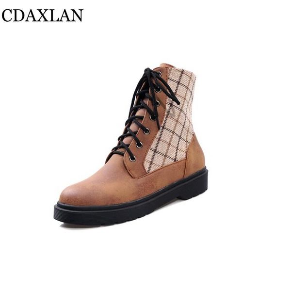 boots cdaxilan to women's short leatherette mixed cloth fabric lace-up platform two style inner autumn winter, Black
boots cdaxilan to women's short leatherette mixed cloth fabric lace-up platform two style inner autumn winter, Black