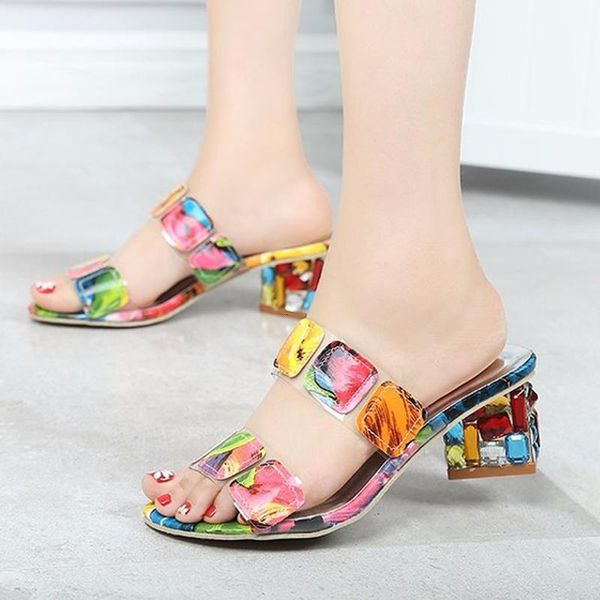 sandals women shoes 39 s sandal summer slippers square middle high heel crystal mixed-color boho half casual 49gt, Black
sandals women shoes 39 s sandal summer slippers square middle high heel crystal mixed-color boho half casual 49gt, Black