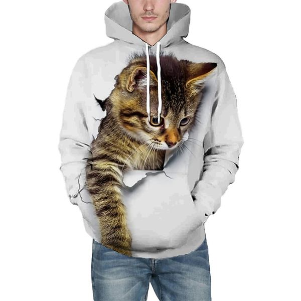 patterned cat men's 3d printed hoodie visual impact party punk gothic round neck american sweatshirt hoodie, Black
patterned cat men's 3d printed hoodie visual impact party punk gothic round neck american sweatshirt hoodie, Black