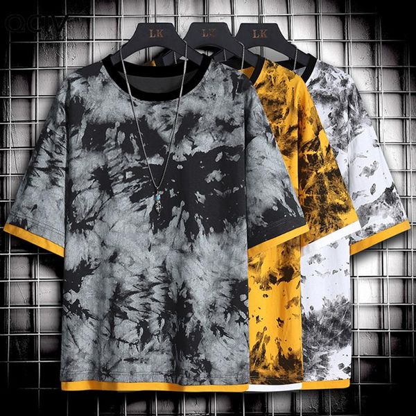 men's t-shirts summer tshirt short sleeve shirt harajuku street wear tie-dye o-neck men fashion clothing tee, White;black
men's t-shirts summer tshirt short sleeve shirt harajuku street wear tie-dye o-neck men fashion clothing tee, White;black