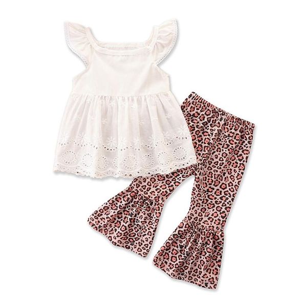 clothing sets 2 pieces kids suit set solid color o-neck sleeve + leopard print flared trousers for toddler girls 1-6 years, White
clothing sets 2 pieces kids suit set solid color o-neck sleeve + leopard print flared trousers for toddler girls 1-6 years, White
