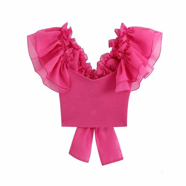 women's blouses & shirts flabbit women solid cascading ruffle organza patchwork knitted short smock blouse ladies back bow tie shirt ch, White
women's blouses & shirts flabbit women solid cascading ruffle organza patchwork knitted short smock blouse ladies back bow tie shirt ch, White