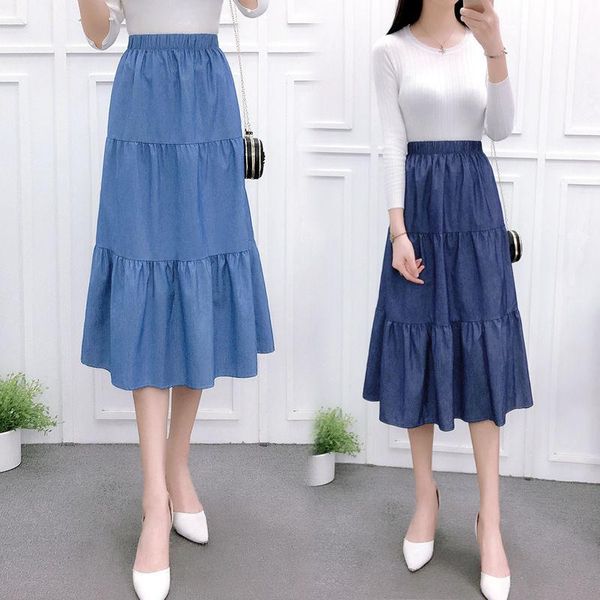 skirts 2021 summer women high waist big hem casual jean skirt fashion female preppy style denim tencel midi pleated, Black
skirts 2021 summer women high waist big hem casual jean skirt fashion female preppy style denim tencel midi pleated, Black
