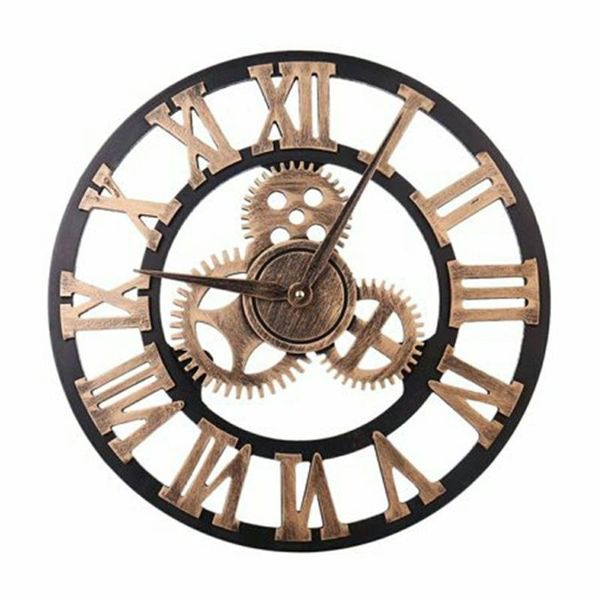 wall clocks 40cm roman numeral clock 3d gear design non-ticking wooden large living room el decoration
wall clocks 40cm roman numeral clock 3d gear design non-ticking wooden large living room el decoration