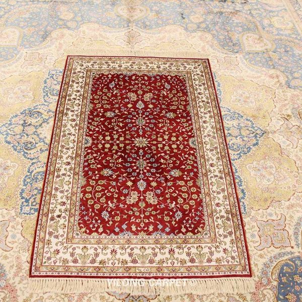 2.5'x4' small persian rug pure hand knotted silk oriental rugs for home office (yxr164b) carpets
2.5'x4' small persian rug pure hand knotted silk oriental rugs for home office (yxr164b) carpets