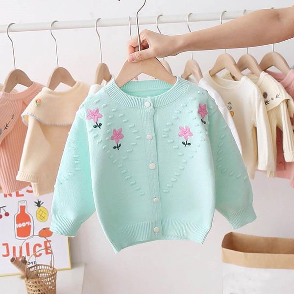 baby clothes girls autumn new sweater round neck embroidery flowers baby clothes cardigan sweater coat children's clothes, White;black
baby clothes girls autumn new sweater round neck embroidery flowers baby clothes cardigan sweater coat children's clothes, White;black