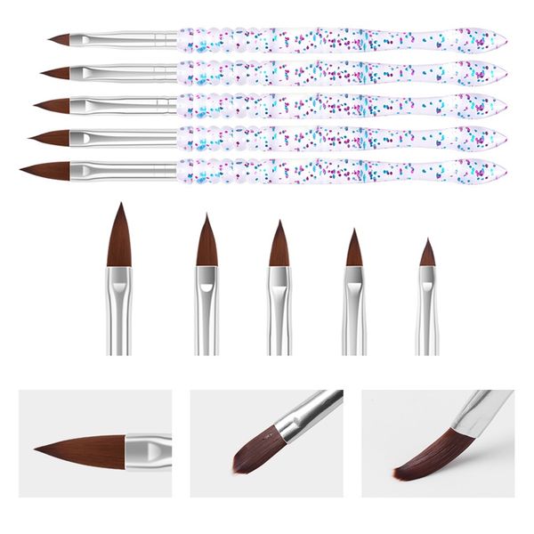 5pcs/set sequin thread crystal acrylic nail art brush uv gel carving painted pen brushes liquid powder diy drawing 1281, Silver
5pcs/set sequin thread crystal acrylic nail art brush uv gel carving painted pen brushes liquid powder diy drawing 1281, Silver