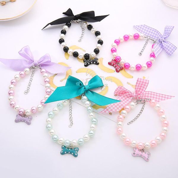 dog collars & leashes cute bone pet necklace bowknot jewelry pearl supplies cat
dog collars & leashes cute bone pet necklace bowknot jewelry pearl supplies cat