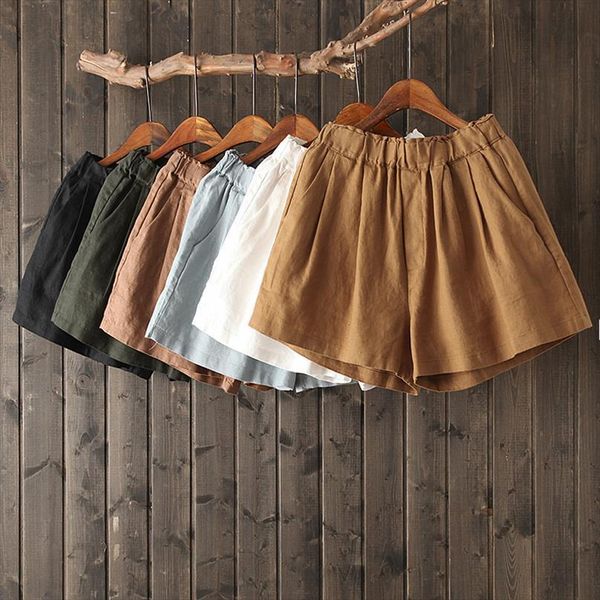 summer cotton and linen pants womens short mori girl loose literary wide leg elastic waist casual women, White;black
summer cotton and linen pants womens short mori girl loose literary wide leg elastic waist casual women, White;black