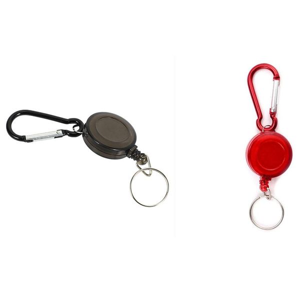 2x badge holder winder keychain retractable carabiner belt clip id card holder-black & red cords, slings and webbing
2x badge holder winder keychain retractable carabiner belt clip id card holder-black & red cords, slings and webbing
