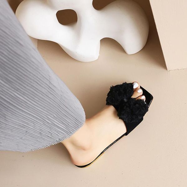 summer mujer slippers women shoes falt with sweet and comfortable solid rubber butterfly knot 4 colors avaliable party, Black
summer mujer slippers women shoes falt with sweet and comfortable solid rubber butterfly knot 4 colors avaliable party, Black