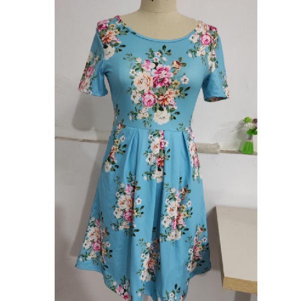 factory0d49 2021 new women's dress with round neck short sleeve pocket printed in spring and summer, White;black
factory0d49 2021 new women's dress with round neck short sleeve pocket printed in spring and summer, White;black