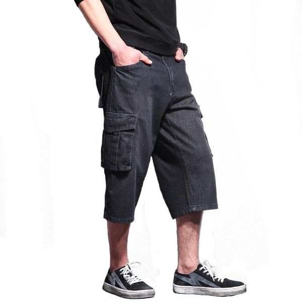 men's cargo casual jeans shorts side pockets baggy loose denim for male size 29-42 straight, Blue
men's cargo casual jeans shorts side pockets baggy loose denim for male size 29-42 straight, Blue