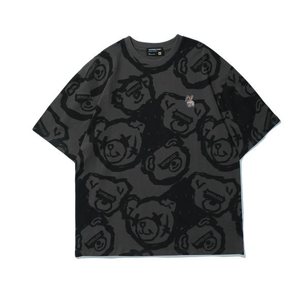 bear print t-shirt fashion casual fitness cool o-neck men's t shirt summer short sleeve men clothing, White;black
bear print t-shirt fashion casual fitness cool o-neck men's t shirt summer short sleeve men clothing, White;black