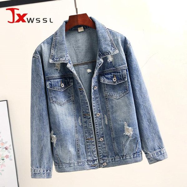 women's jackets harajuku denim jacket women fashion hole long sleeve jeans womens loose plus size coat streetwear, Black;brown
women's jackets harajuku denim jacket women fashion hole long sleeve jeans womens loose plus size coat streetwear, Black;brown