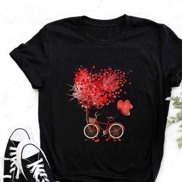 women bicycle t shirt vogue black girl harajuku korean style graphic kawaii female drop ship, White 
women bicycle t shirt vogue black girl harajuku korean style graphic kawaii female drop ship, White