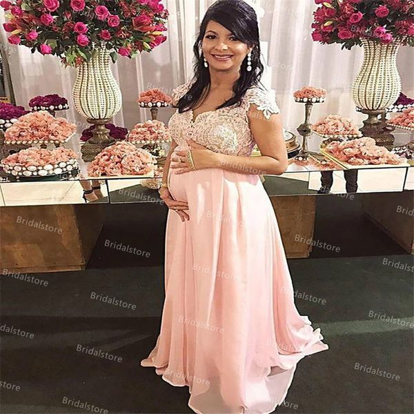 elegant pink maternity evening dress with cape sleeves backless beaded lace long prom dresses full length chiffon formal party gowns robe de, Black;red
elegant pink maternity evening dress with cape sleeves backless beaded lace long prom dresses full length chiffon formal party gowns robe de, Black;red