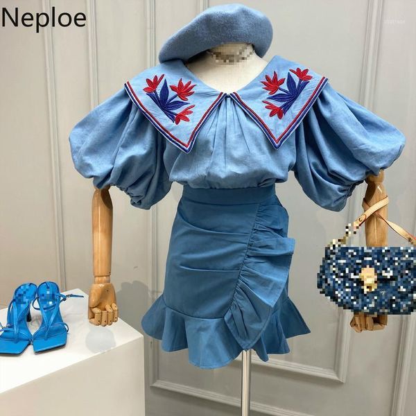 women's blouses & shirts neploe embroidery blouse women indie folk turn down collar lantern sleeve summer 2021 fashion casual female bl, White
women's blouses & shirts neploe embroidery blouse women indie folk turn down collar lantern sleeve summer 2021 fashion casual female bl, White