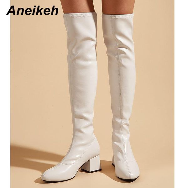 boots aneikeh slip-on shoes 2021 fashion pleated pu over-the-knee women design sense square heels pointed toe spring, Black
boots aneikeh slip-on shoes 2021 fashion pleated pu over-the-knee women design sense square heels pointed toe spring, Black
