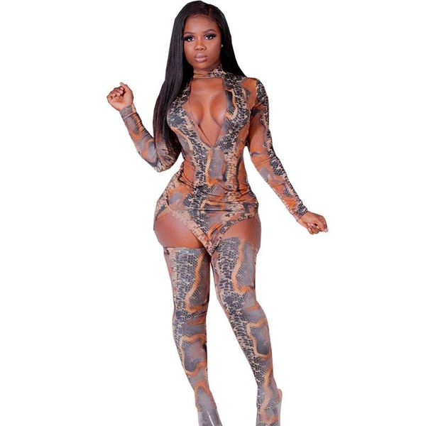 two piece dress style fashion bodysuit+stockings 2 pieces clothes set for women serpentine print matching suit club wear, White
two piece dress style fashion bodysuit+stockings 2 pieces clothes set for women serpentine print matching suit club wear, White