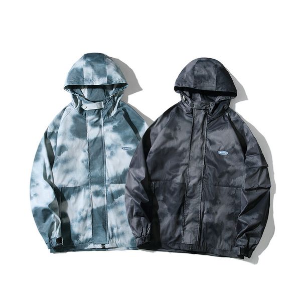 Fashion Trench Coat Tie Dyed Jacket Men's Brand Loose Hooded Assault Street Work Clothes Couple Windbreaker, Black j2330
Fashion Trench Coat Tie Dyed Jacket Men's Brand Loose Hooded Assault Street Work Clothes Couple Windbreaker, Black j2330