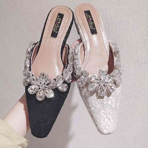 slippers women ladies casual flats heeled slip on summer beach shoes woman comfortable slides mules rhinestone design s5sz, Black
slippers women ladies casual flats heeled slip on summer beach shoes woman comfortable slides mules rhinestone design s5sz, Black
