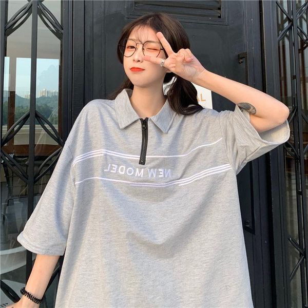 collar tide brand short-sleeved t-shirt women 2021 summer loose harajuku port style half-sleeved shirt woman tshirts women's, White
collar tide brand short-sleeved t-shirt women 2021 summer loose harajuku port style half-sleeved shirt woman tshirts women's, White