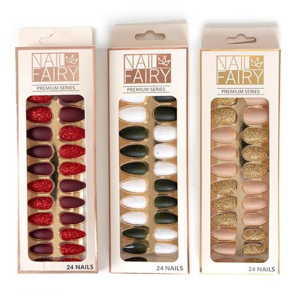 false nails 24pcs/set full cover nail tips set shiny matte with designs reusable press on art fake extension, Red;gold
false nails 24pcs/set full cover nail tips set shiny matte with designs reusable press on art fake extension, Red;gold