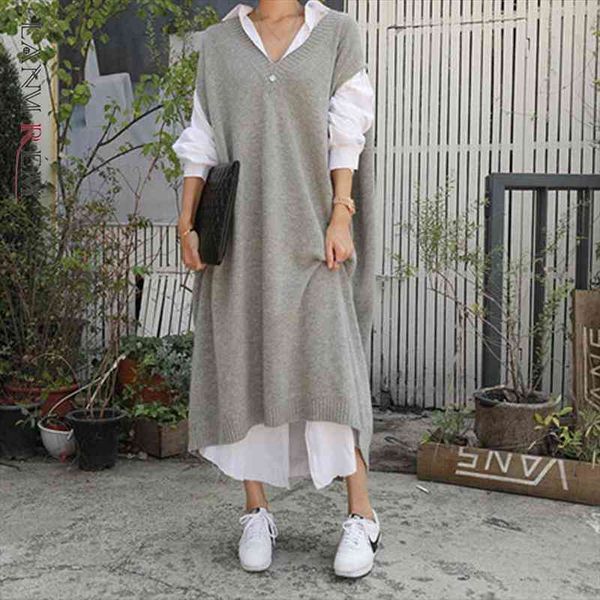 long vest coat over knee korean style loose student sweater bfwind bat sleeve sweater dress trendy, White;black
long vest coat over knee korean style loose student sweater bfwind bat sleeve sweater dress trendy, White;black