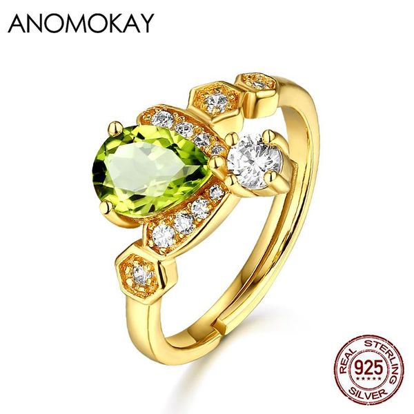 cluster rings anomokay set with zircon water drop green olivine gold color real sterling 925 silver resizable jewelry ring for women, Golden;silver
cluster rings anomokay set with zircon water drop green olivine gold color real sterling 925 silver resizable jewelry ring for women, Golden;silver